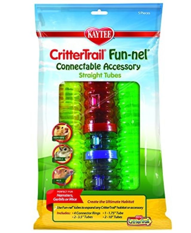 3.5 in Kaytee CritterTrail Assorted 3.5 Straight Tube Replacement Tube 