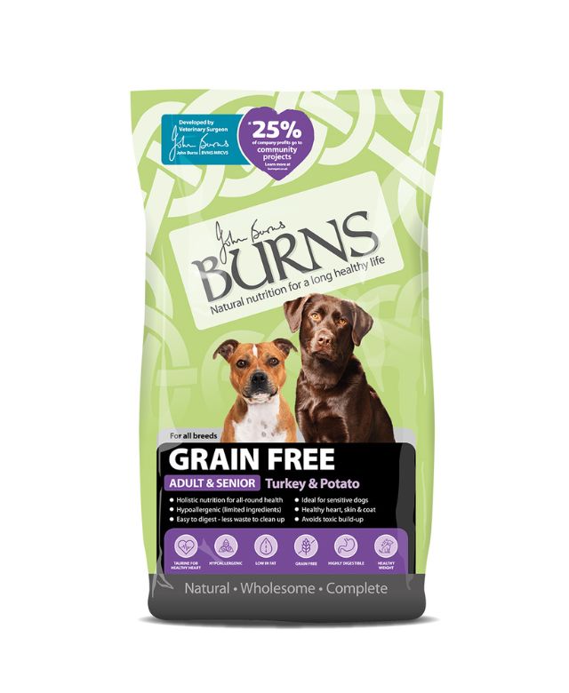 Burns Grain Free for Adults Turkey & Potato Dry Dog Food