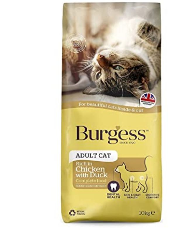 Burgess SupaCat Adult Cat – Chicken & Duck  10kg