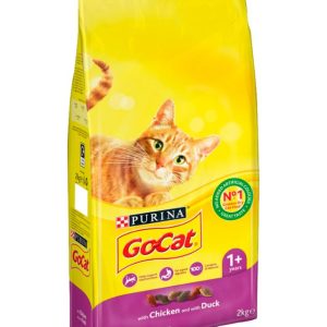 PURINA GO-CAT with Chicken and with Duck Dry Cat Food - 2kg - 7613035571150