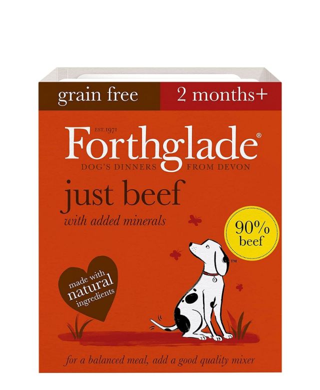 Forthglade GF Just Beef – Adult & Puppy Wet Food 395g