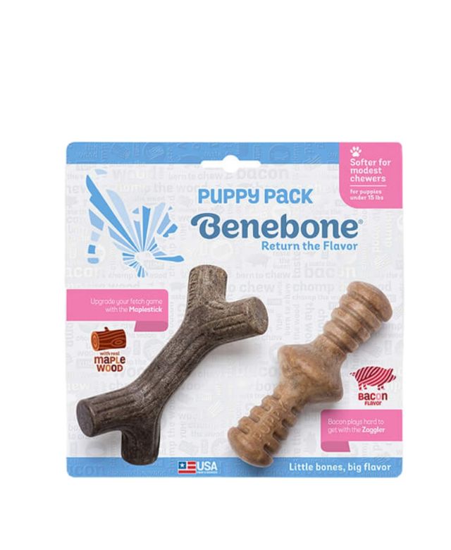 Benebone Tiny Puppy 2 Pack – Maplestick/Zaggler