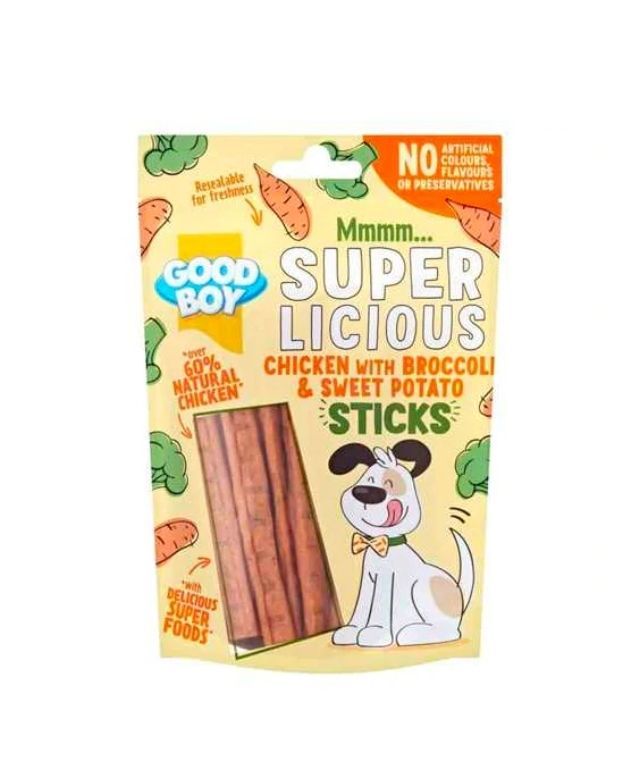 Good Boy Chicken/Broccoli/Sweet Potato Sticks 100g