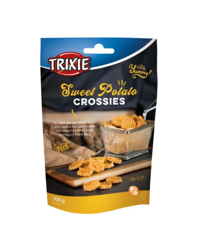 Trixie Sweet Potato Chicken Crossies 100g