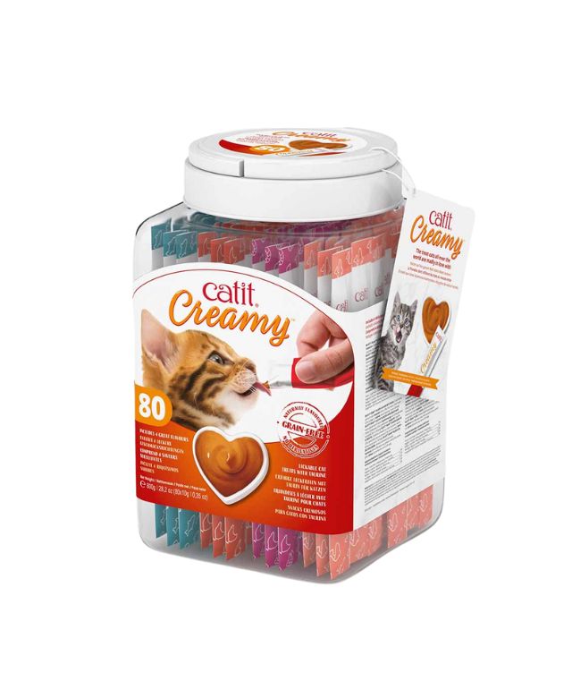 Catit Creamy Treats Gift Jar 80pk