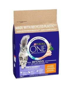 Purina ONE Coat & Hairball Chicken & Whole Grains Dry Cat Food 2.8kg - 8445290067777