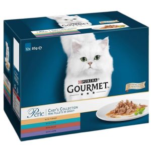 Purina Gourmet Perle Chef's Collection in Gravy - 12 x 85g - 60g- 5000161030170