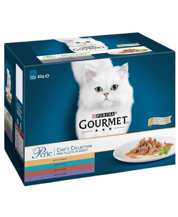 Purina Gourmet Perle Chef's Collection in Gravy - 12 x 85g - 60g- 5000161030170