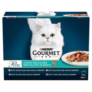 Purina Gourmet Perle Ocean Delicacies in Gravy - 12 x 85g- 7613030955016