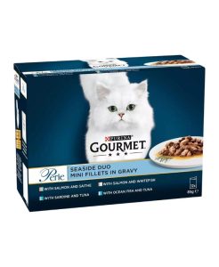 Purina Gourmet Perle Seaside Duo in Gravy - 12 x 85g- 7613033581441