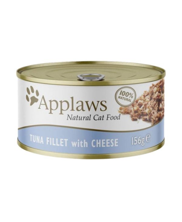 Applaws Natural Cat Food Tuna with Cheese Tin - 156g - 5060122490221