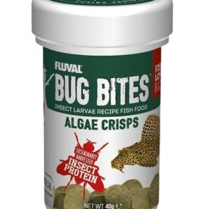 Fluval Bug Bites Algae Crisps Wafers Aquarium - 40g - 015561173605