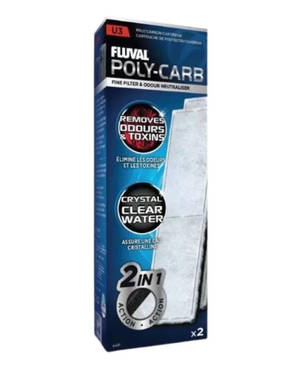 Fluval U3 Internal Filter PolyCarbon Media Replacement Cartridge Fish Tank - 15561104913