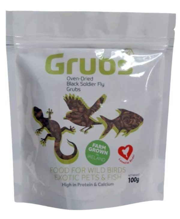 Hexafly Wild Bird Food Dried Grubs - 100g - 5392000188501