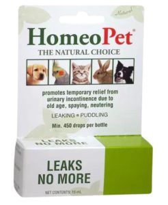 HomeoPet LEAKS NO MORE - 100% Natural Pet Medicine. Urinary - 15 ml - 704959147273