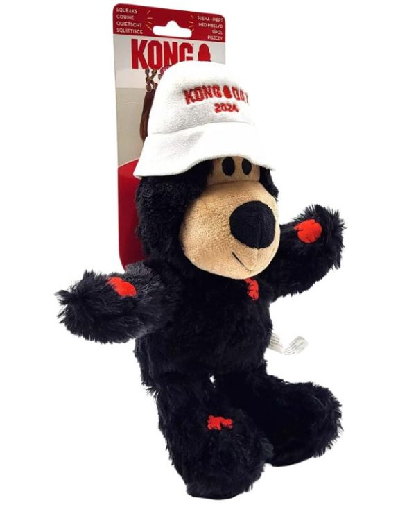 KONG Day Wild Knots Bear Medium Plush Dog Toy- 035585529172 (2)