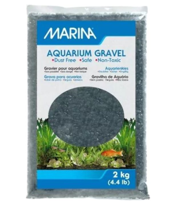 MARINA Decorative Aquarium Gravel Black - 2kg - 15561124706