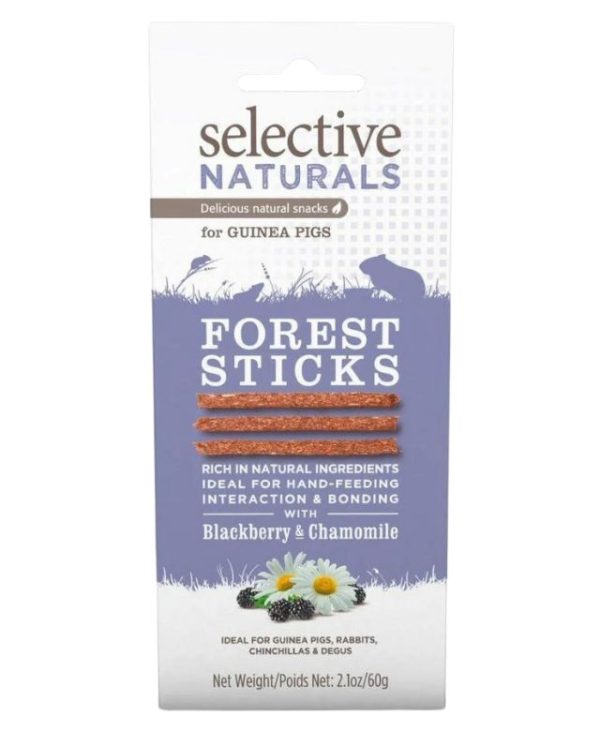 Supreme Selective Naturals Forest Sticks Blackberry & Chamomile for Guinea Pigs - 60g- 730582000098