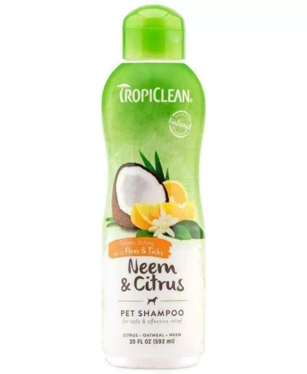 TropiClean Neem & Citrus Dog Shampoo - 595ml - 645095202115