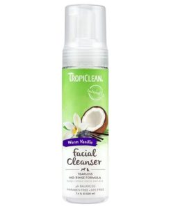 TropiClean Warm Vanilla Waterless Facial Cleanser - 220ml - 645095869035