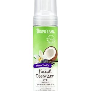 TropiClean Warm Vanilla Waterless Facial Cleanser - 220ml - 645095869035