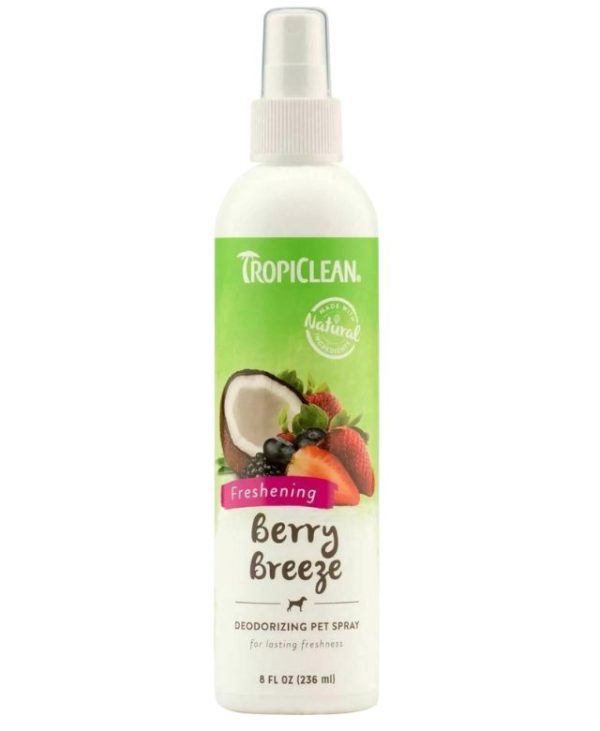 Tropiclean Berry Breeze Deodorising Pet Spray - 236ml- 645095861312