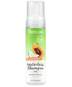 Tropiclean Dog Grooming Waterless Shampoo Papaya & Coconut No Rinse - 220ml - 645095869080