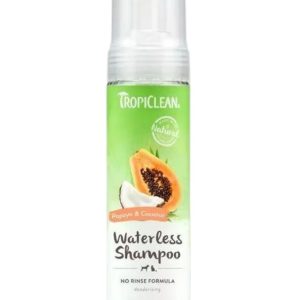 Tropiclean Dog Grooming Waterless Shampoo Papaya & Coconut No Rinse - 220ml - 645095869080