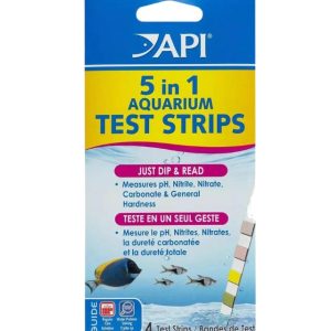 API 5 in 1 Aquarium Test Strips - 4 Tests- 317163080337