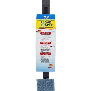 API Algae Scraper For Glass Aquariums - Extra Long & Extra Strong - 017163001218