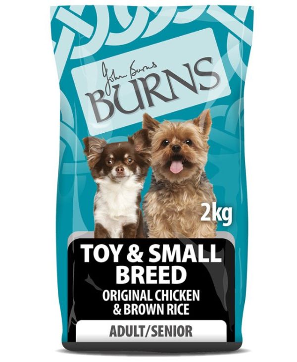 Burns Chicken and Rice Toy and Small Breed Adult Dog Dry Food 2kg - 5060084771604