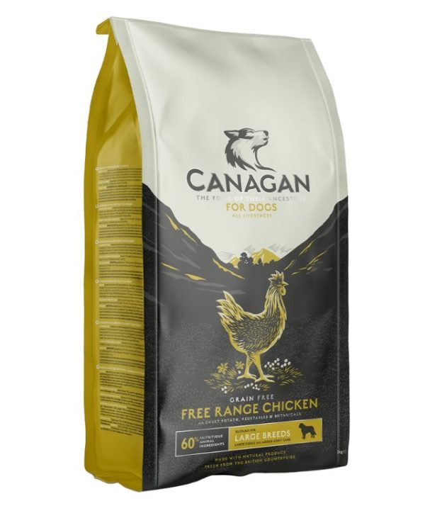 CANAGAN Free Range Chicken, Adult & Puppy, Large Breed Dry Dog Food - 2Kg- 5029040011659