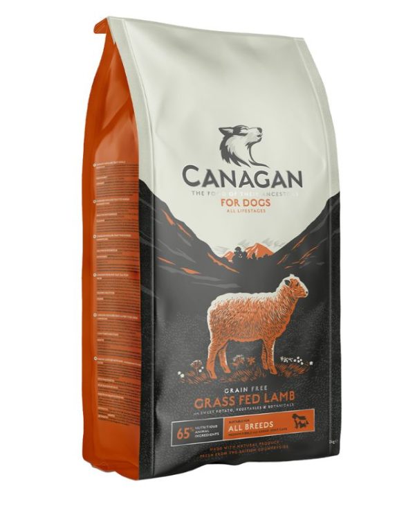 CANAGAN Grass Fed Lamb Adult & Puppy Grain Free Dry Dog Food - 12Kg- 5029040011772