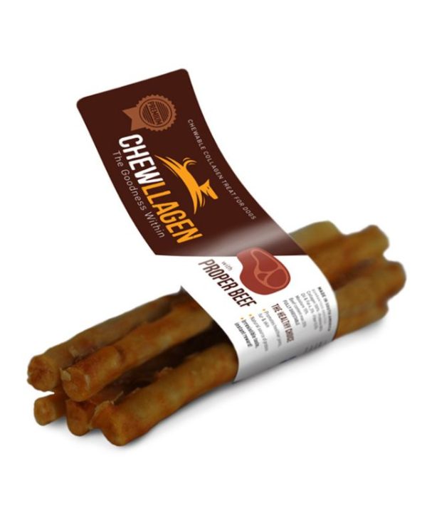 Chewllagen Beef Mini Rolls Dog Chew 5pk x 40g - 742174711510