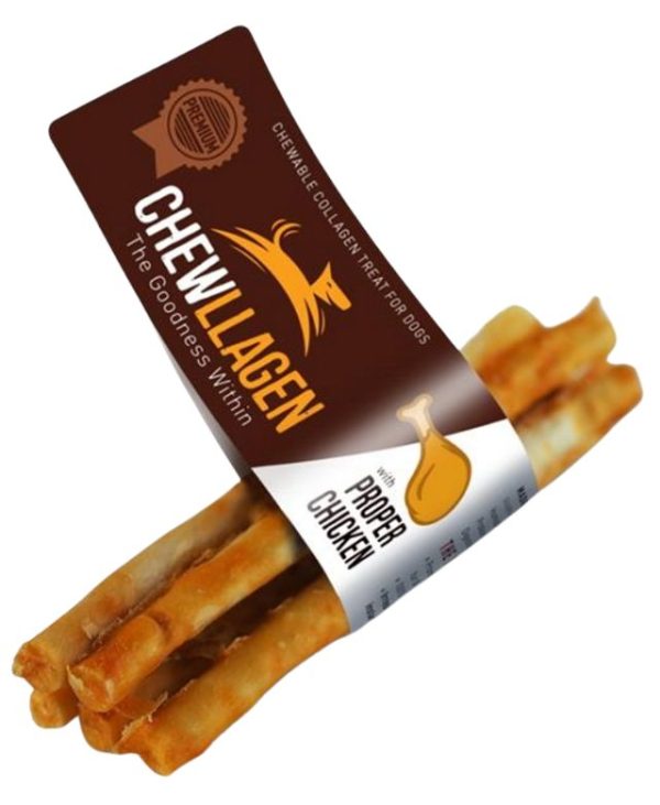 Chewllagen Collagen Chicken Roll Mini 5 Dog Chew 5 pack 35g - 742174712517