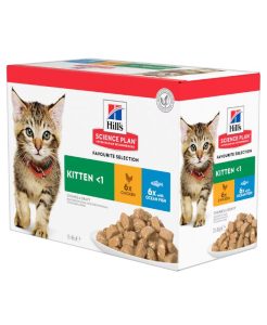 Hill's Science Plan Kitten Chicken & Fish Multi Pouch 12 x 85g - 052742211503