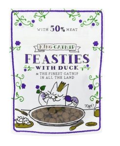 KING CATNIP Duck Feasties Cat Treats - 70g - 5060420395600