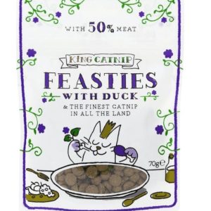 KING CATNIP Duck Feasties Cat Treats - 70g - 5060420395600