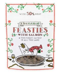 KING CATNIP Salmon Feasties Cat Treats - 70g - 5060420395624