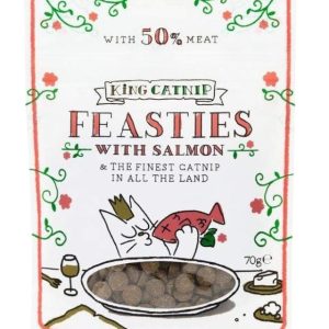 KING CATNIP Salmon Feasties Cat Treats - 70g - 5060420395624