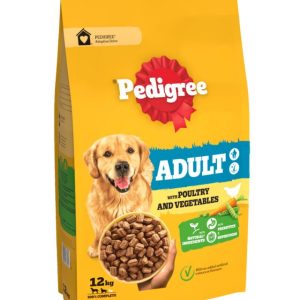 PEDIGREE Dry Complete Adult Dog Food with Poultry & Vegetables - 12kg - 4008429163562