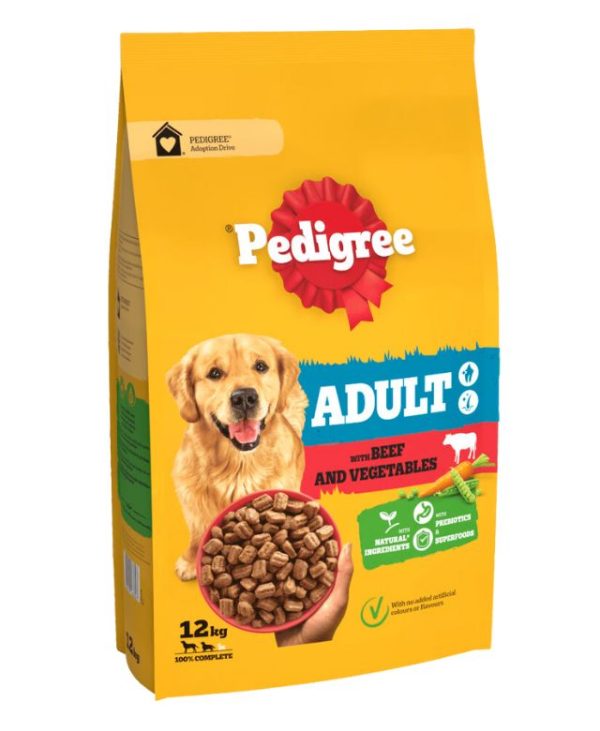 Pedigree Complete Adult Dry Dog Food Beef and Vegetables 12 kg - 4008429163623