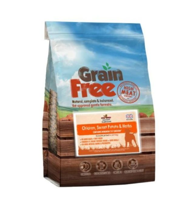 Petstop Grain Free Chicken & Sweet Potato 12KG - 2100489020075