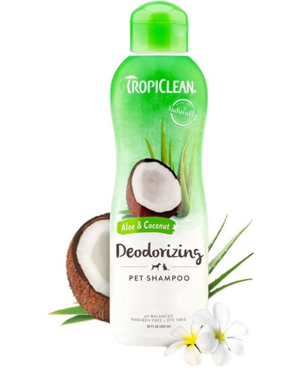 TropiClean Dog and Cat Deodorising Shampoo Aloe & Coconut 592ml - 645095202146