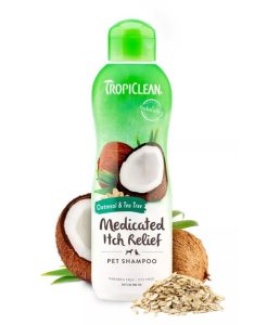 Tropiclean Oatmeal & Tea Tree Medicated Dog Shampoo - 592ml - 645095202160