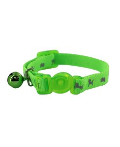 Ancol Hi-Vis Safety Kitten Collar Green - 5016646672933