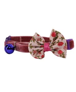 Ancol Vintage Bow Safety Cat Collar Pink- 5016646670953