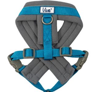 Ancol Viva Padded Harness Blue (S) 36-42cm- 5016646180575