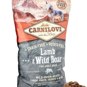 Carnilove Lamb & Boar Adult Dog Dry Food Grain Free 1.5KG - 8595602508983