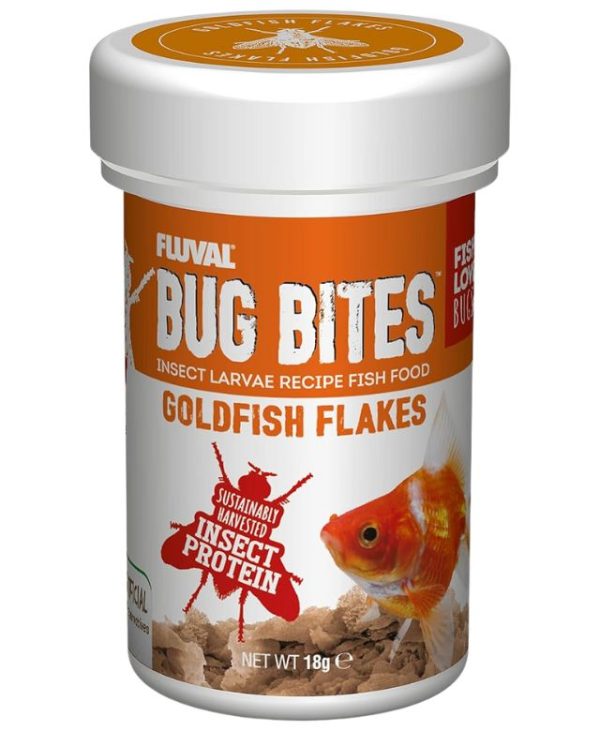 Fluval Bug Bites Goldfish Flakes Fish Food 18g- 015561173384